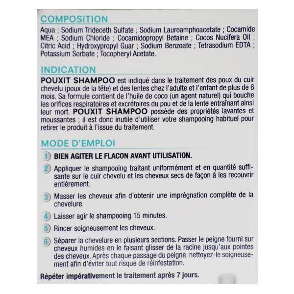 Pouxit Шампунь Лечебный Шампунь Против Вшей и Гнид Набор 2 x 250 мл