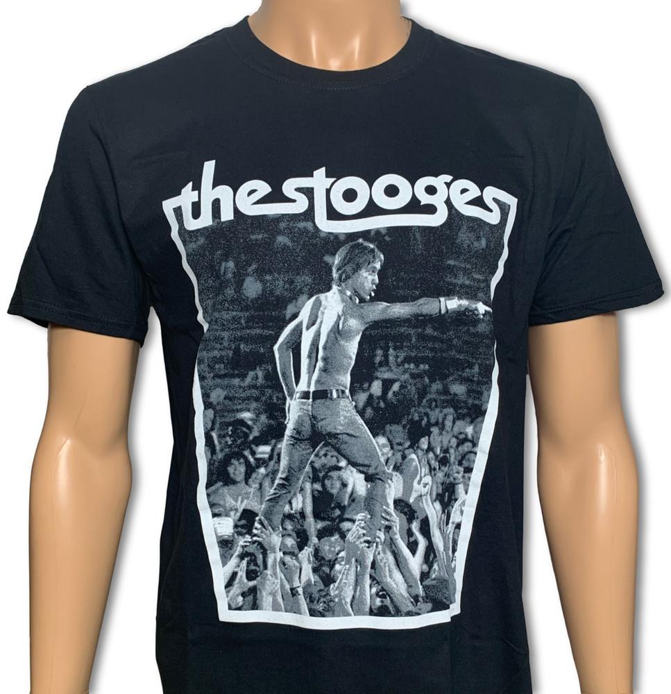 Толпа The Stooges Walk Brand New Официально лицензированная футболка Унисекс футболка