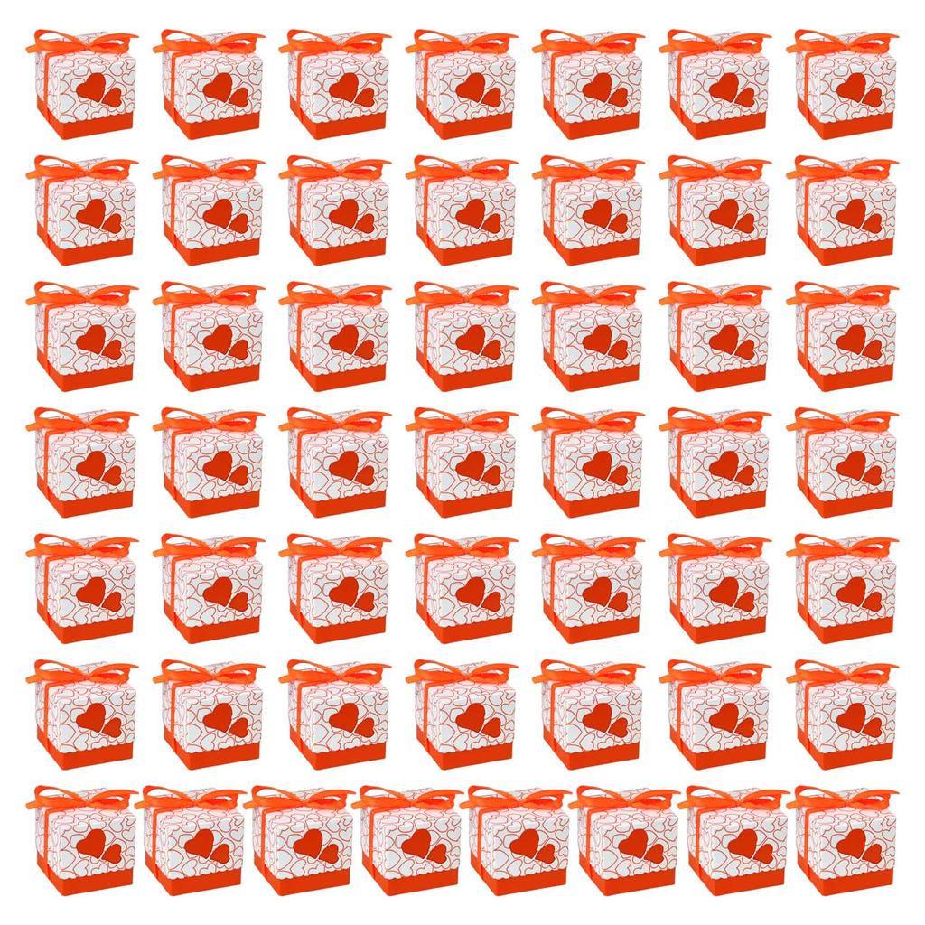 50 шт. Квадратная коробка для конфет Многоцелевой органайзер Держатель Аксессуар Портативный для помещений, улицы, путешествий, кемпинга