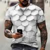 3D Men's T-shirt Fashionable Hip-hop O-neck Short Sleeved Top Abstract Harajuku Men's T-shirt Oversized T-shirt Men's Clothing