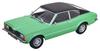 Ford Taunus GT Coupe 1971 в масштабе KK, готовый продукт зеленого цвета, 1/18, металлик/черный