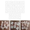 42 Pieces Alphabet Letter Stencils Drawing Templates for Journal Invitation Card