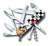 Нож VICTORINOX Huntsman Mach GoGoGo Checkered Flag Camp 91 мм 1.3713.7-X4 [гарантия включена] черный/белый