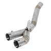 Motorcycle Exhaust Mid Pipe Stainless Steel Catalyst Middle Link Pipe for MT‑10 SP FZ‑10 2022 to 2023