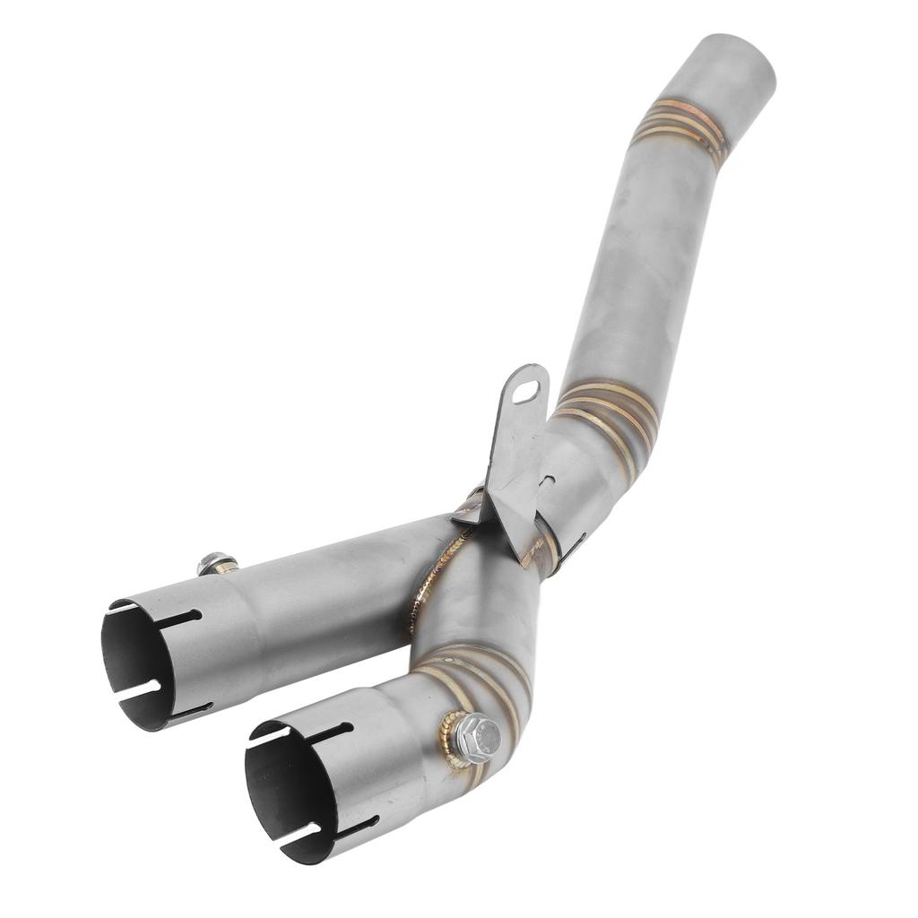 Motorcycle Exhaust Mid Pipe Stainless Steel Catalyst Middle Link Pipe for MT‑10 SP FZ‑10 2022 to 2023
