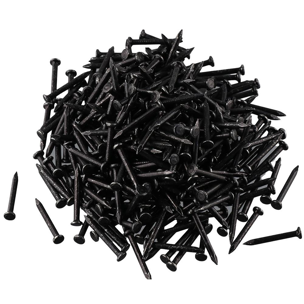 378 шт. черных цементных стальных гвоздей длиной 1 дюйм, высокопрочный крепеж для кирпича, бетона