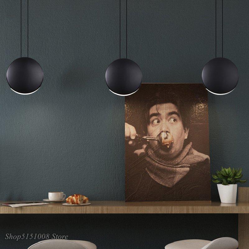 Скандинавские современные подвесные светильники минималистская гостиная столовая подвесной светильник бар креативный светильник полумесяц Светильники