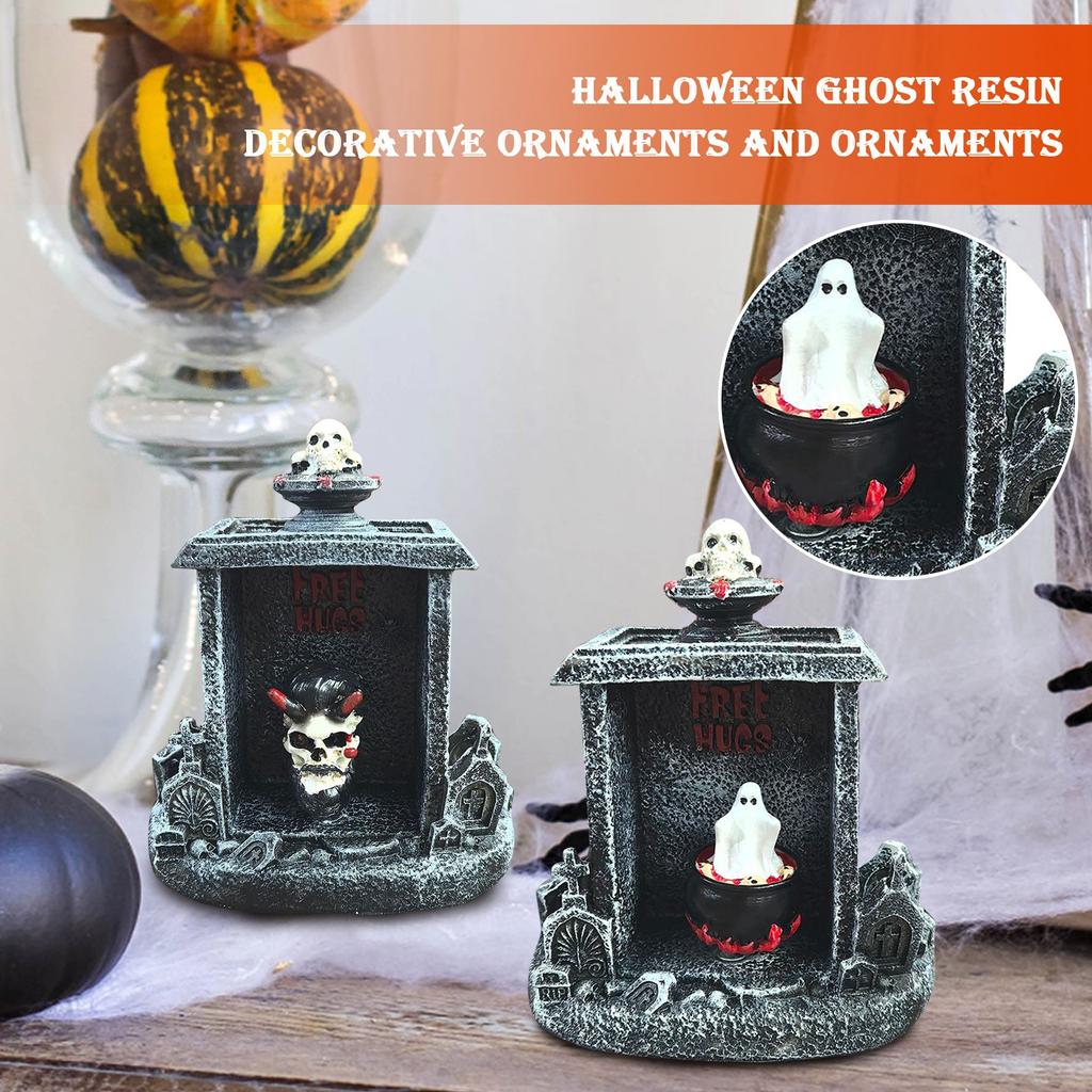 Хэллоуин Фестиваль Тыквы Скелет Украшения Украшения Черепа Изделия из Смолы Маленькие Украшенияn