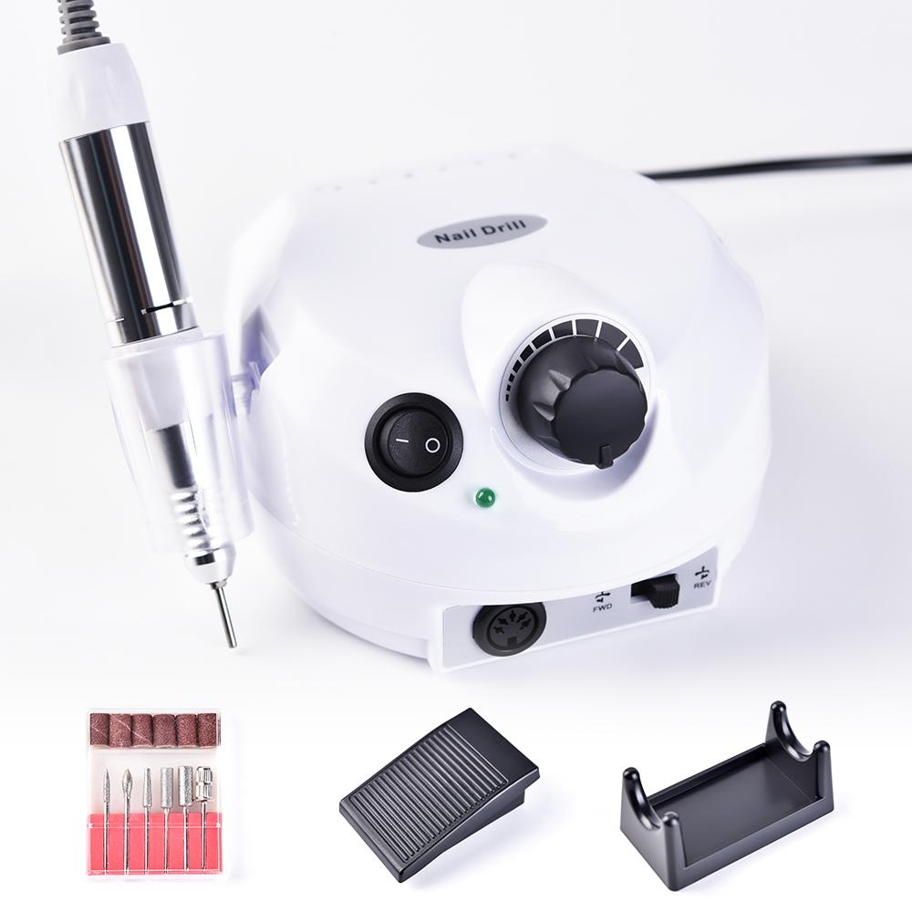 35000 об/мин, электрическая пилочка для ногтей, набор фрез для маникюра, педикюра, профессиональное устройство для полировки ногтей