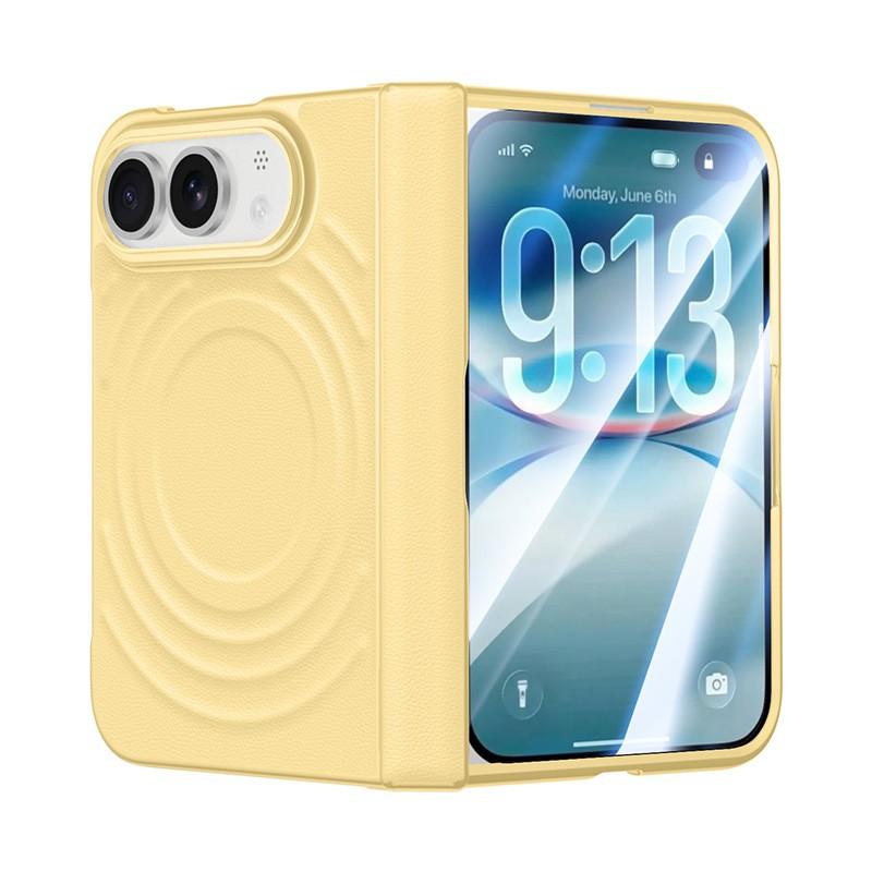 Тонкий магнитный чехол-книжка для iPhone 18 Duo С защитой по всей поверхности Премиальная отделка из искусственной кожи