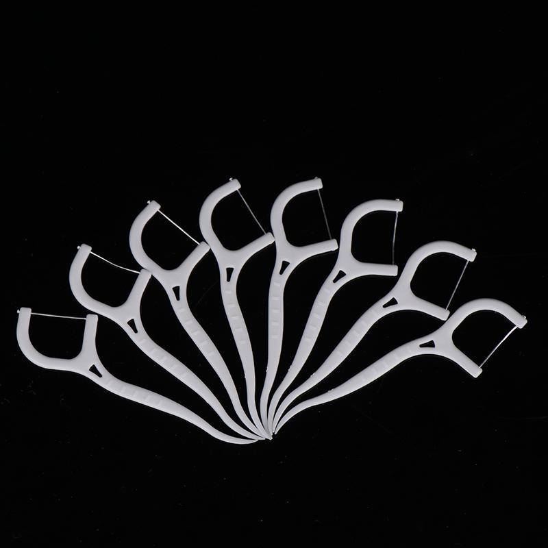 100 шт одноразовые зубные нити межзубные щетки зубочистки чистка зубов