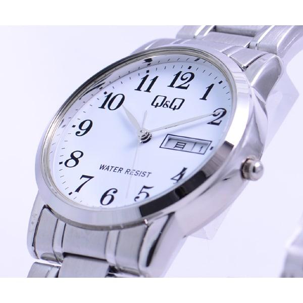 Citizen Men's A206-204 ( Watch Q&Q Day-Date) Round Watch Silver Analog