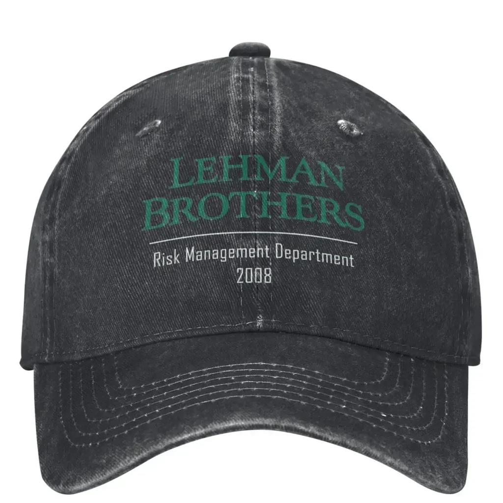 LehUnisex Brothers Risk UnisexageUnisext DepartUnisext Washed Baseball Cap Bank Logo Trucker Hat Unisex Unisex SunProof Baseball Caps