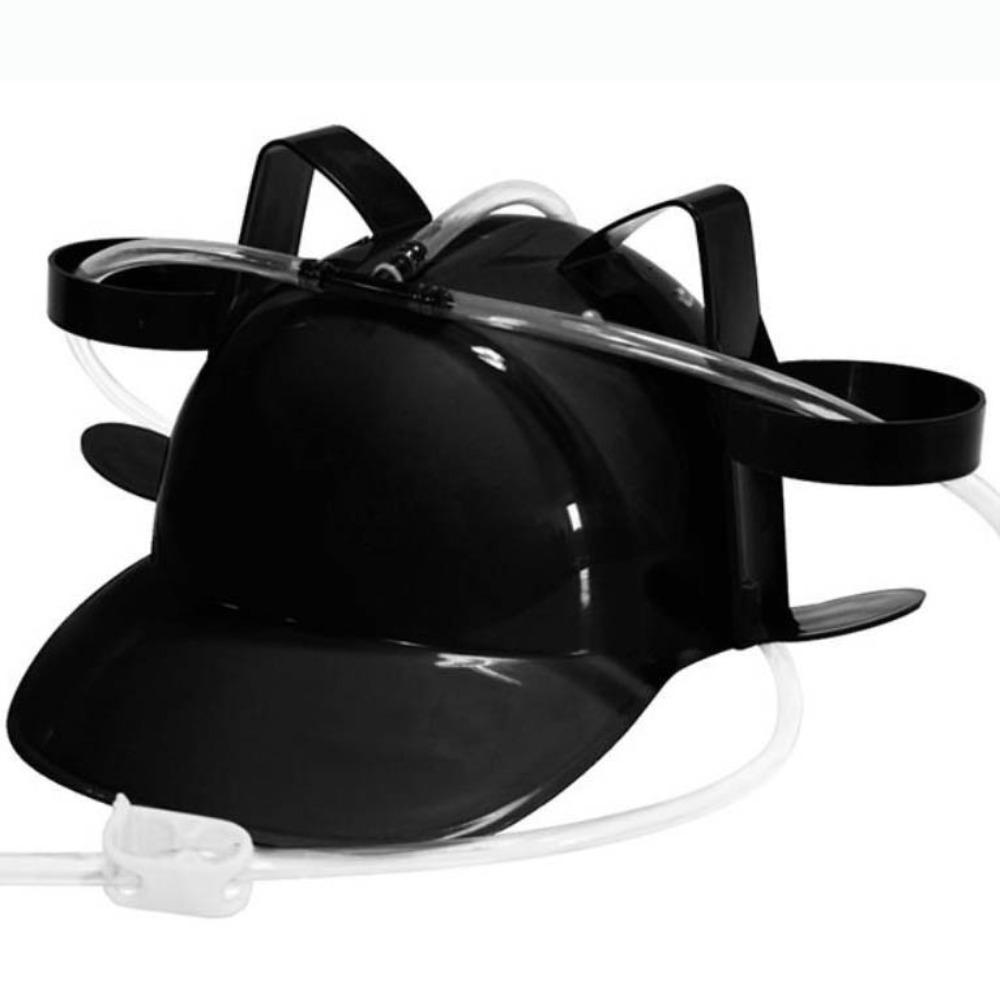 Шлем-шляпа для напитков с соломинкой, головной убор, шлем для питья, модная уличная шляпа для пива