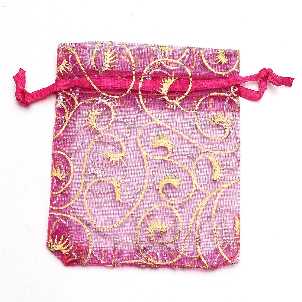 10pcs/lot Organza Gifts Bags Colorful Candy Beads Drawstring Storage Pouches For DIY Christmas Party Gift Jewelry Packaging Bags