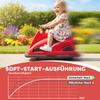 Bumper cars for children, 360-degree rotation, steering wheel, LED lights, music function, ages 3-8, red