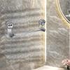 Easy Installation Adjustable Towel Holder Multi-Functional Rack Stainless Steel Accents Strong Suction Power Towel Holder