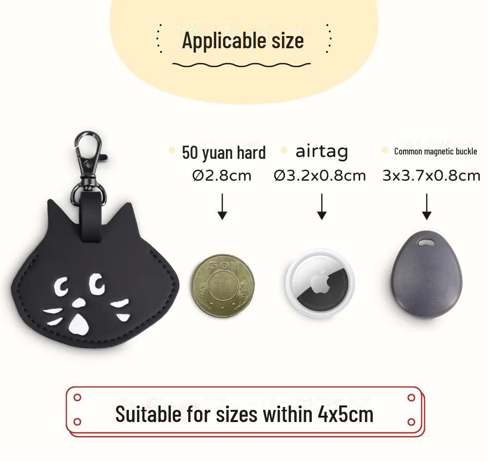 Брелок «Удивленный кот»: Унисекс чехол для автомобильного ключа и симпатичная сумка для хранения подвеска