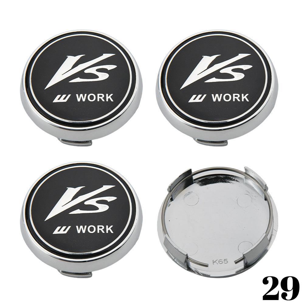 WORK EMOTION Wheel Center Cap 65mm VS EQUIP MEISTER Emblem Sport Rim Hubcap 66mm Wheel Cover Cap 68mm Car Styling Accessories