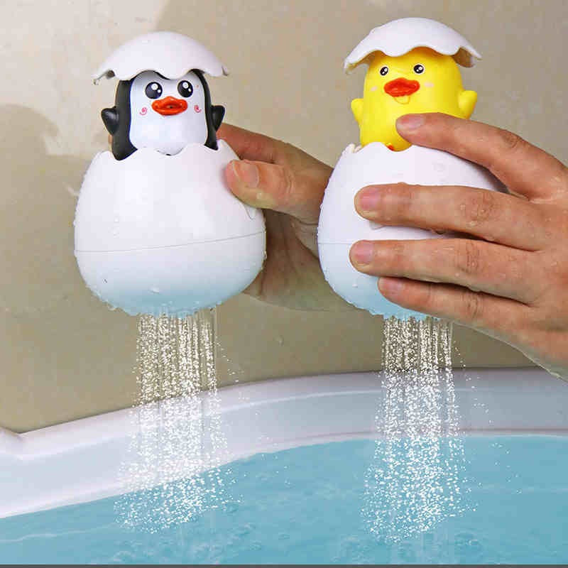 Baby Bath Toys Set Interactive Water Spray Toys with Floating Duck Dinosaur Penguin for Toddlers Kids Bath Time Fun Learning Toys