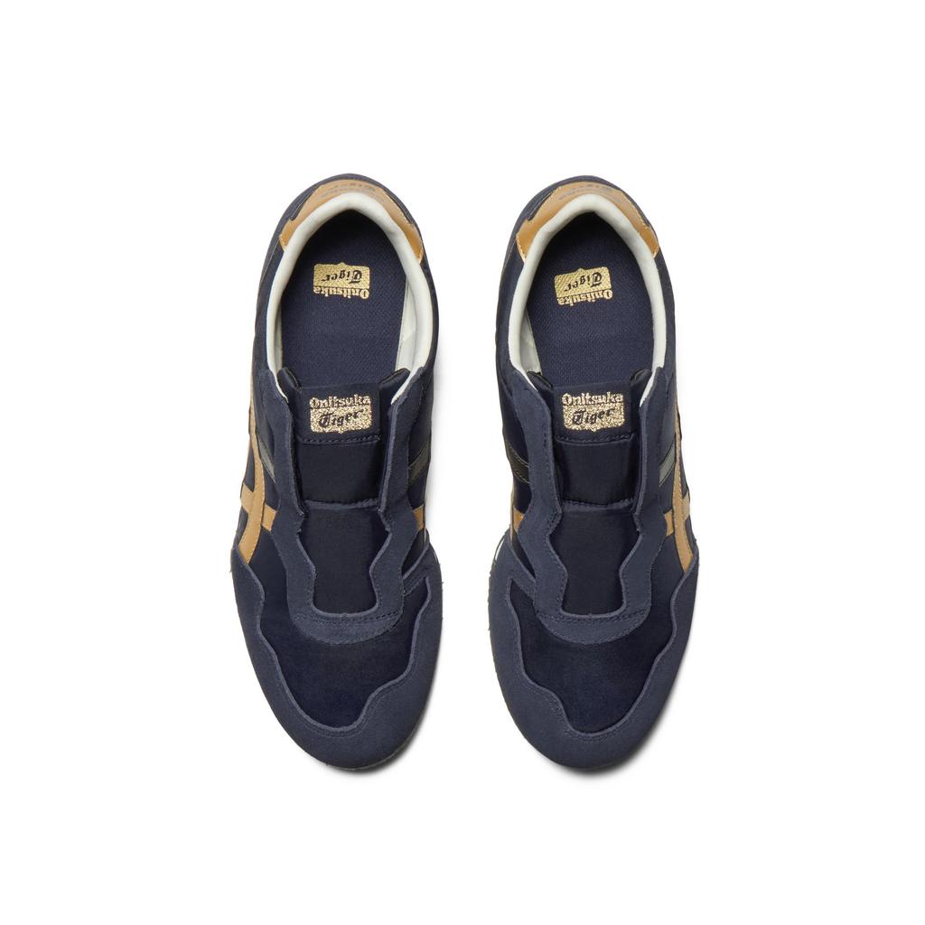 ONITSUKA TIGER Serrano Слипоны Тканевые Удобные Универсальные Повседневные Кроссовки Унисекс Темно-Синие 1183C615-400