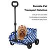 Pet Stroller Dog Cart 4 Wheels Folding Small Dogs Cats Stroller Pet Strolling Cart for Travelling Shopping Walking Playing