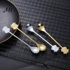 Cute Animal Handle Spoon Stainless Steel Coffee Spoon, Long with Bull Head Decor, Gold Multifunctional Stirring for Milk Tea Yogurt Jam Acid