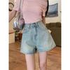 Denim Shorts Women's Summer New Design Sense Niche Spice Girl High Waist Thin Pants