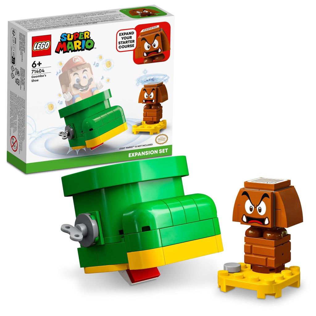 LEGO Обувь Super Mario Goomba 71404 Игрушечный блок Подарочная видеоигра Мальчики Девочки Возраст 6 и старше
