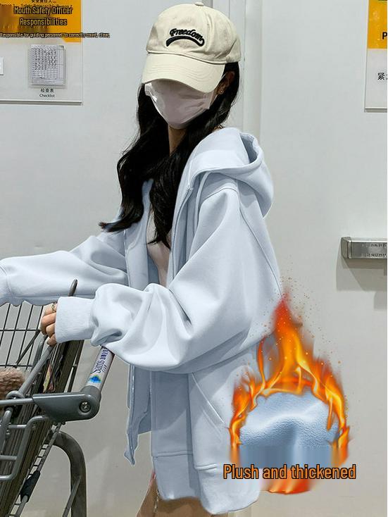 Новая коллекция 2025 года: розовая толстовка с капюшоном и кардиган в корейском стиле для женщин — легкий, свободный крой, идеально подходит для ранней осени/весны.