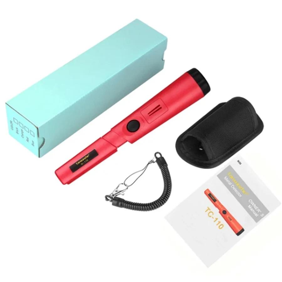 Портативный металлоискатель TC-110 с указателем точного местоположения GP-pointer, ручной металлоискатель, позиционирующий стержневой детектор, водонепроницаемый IP68