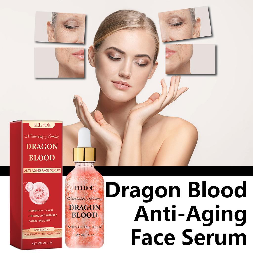 EELHOE Dragon Blood Q-Elastic Serum Moisturizing Tenderizing Hydrating Essence 30ml Anti-Wrinkle Firming Repair Serum