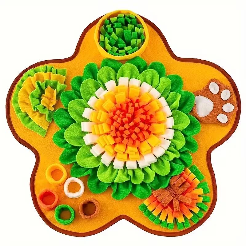 Нюхательный коврик для собак Интерактивный коврик для кормления от скуки Медленная кормушка Тренировочный коврик для собак