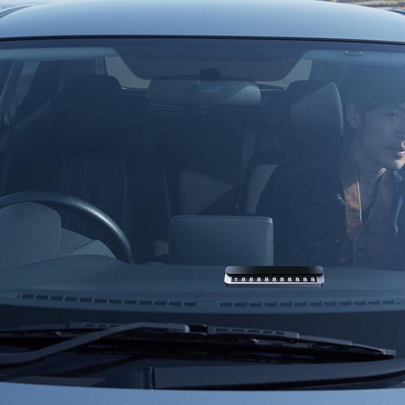 Car Temporary Parking Card Car Phone Number Display Sign Card Vehicle Stop Accessories For Men Women