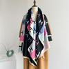 Colorful Letter Scarf Women's Autumn and Winter New Thickened Double-sided Color Imitation Cashmere High-end Versatile Warm Shawl