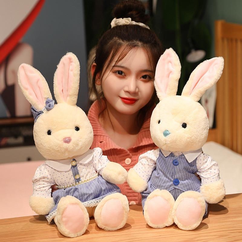 1 шт. 30/40 см Kawaii пара плюшевых мишек кролика плюшевые игрушки милые рождественские куклы на день Святого Валентина мягкие мягкие подушки с животными хорошие подарки