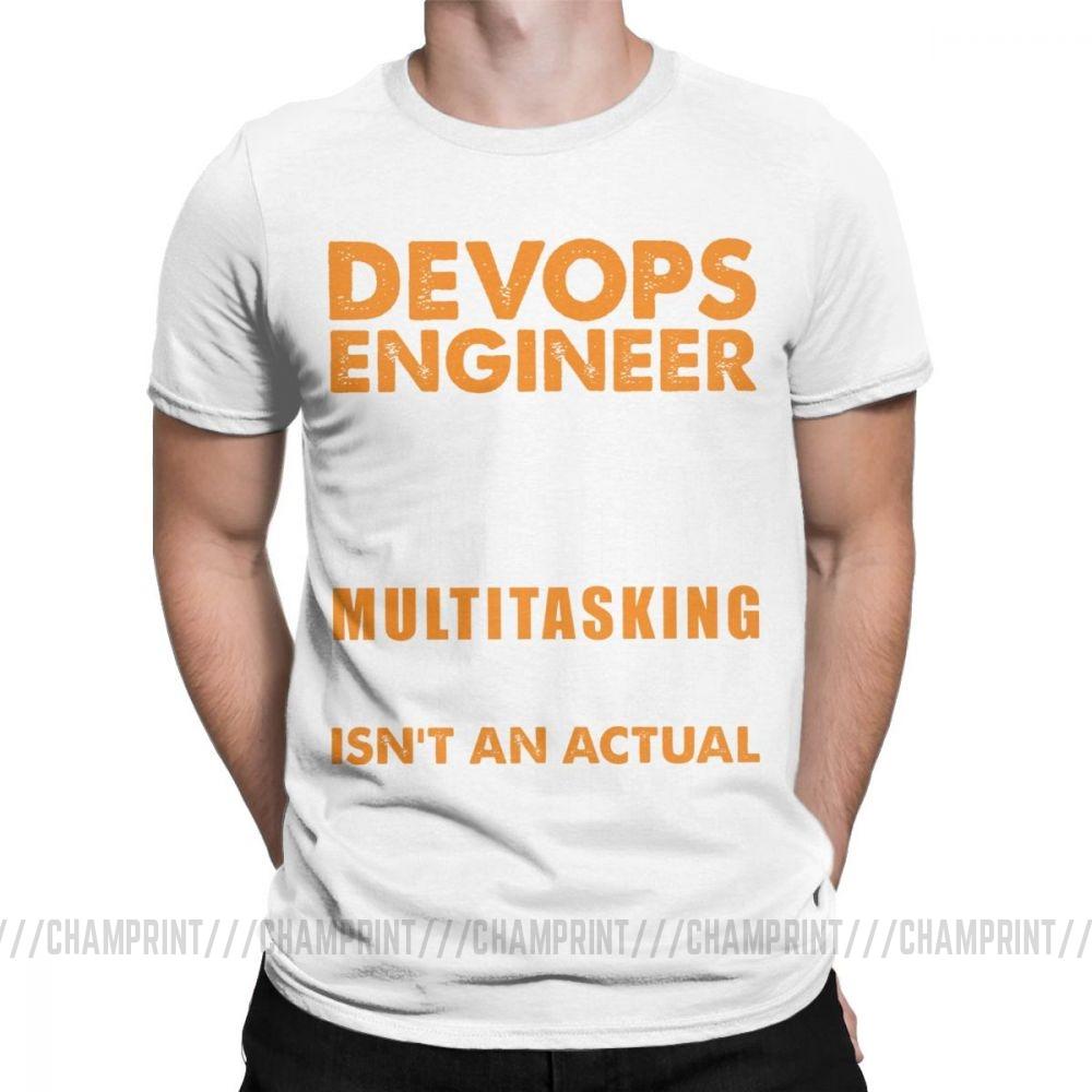 Devops T Shirts Engineer Is Not An Actual Job Title Funny Coder Programmer Men T Shirts