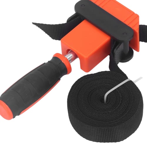 Zerodis 4m Nylon Corner Clamp, Universal Belt Clamp, Strap Clamp, Multipurpose, Round, Adjustable, for DIY Photo Frames, Chair Frames, and Carpentry