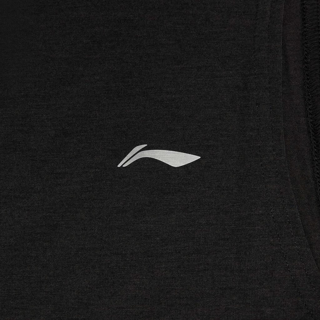 Li-Ning Быстросохнущий охлаждающий фитнес-топ с круглым вырезом и логотипом для мужчин AVSW045-1