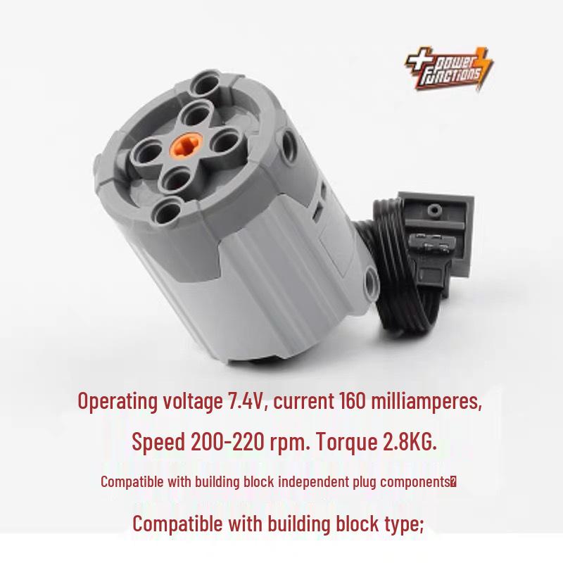 Электродвигатель, батарейный отсек и приемник для игрушечной машинки, конструктор