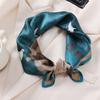 Spring And Summer Satin Long Scarf For Women Sunscreen Shawl Fashionable Beauty Scene Satin Long Scarf Versatile Travel Scarf
