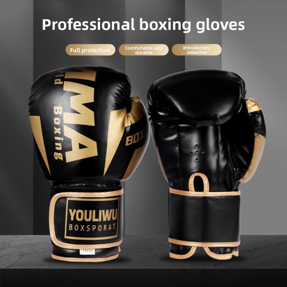 Breathable Boxing Gloves Sponge Padding Punching Training Gloves Kickboxing Gloves Sparring