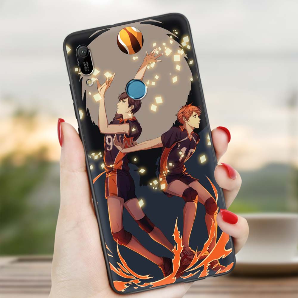 Чехол для телефона Huawei P30 Pro P40 Lite EP Smart Z Y7 Y6 2019, силиконовая задняя крышка, сумка для мобильного телефона, аниме Oya Haikyuu Love Volleyball