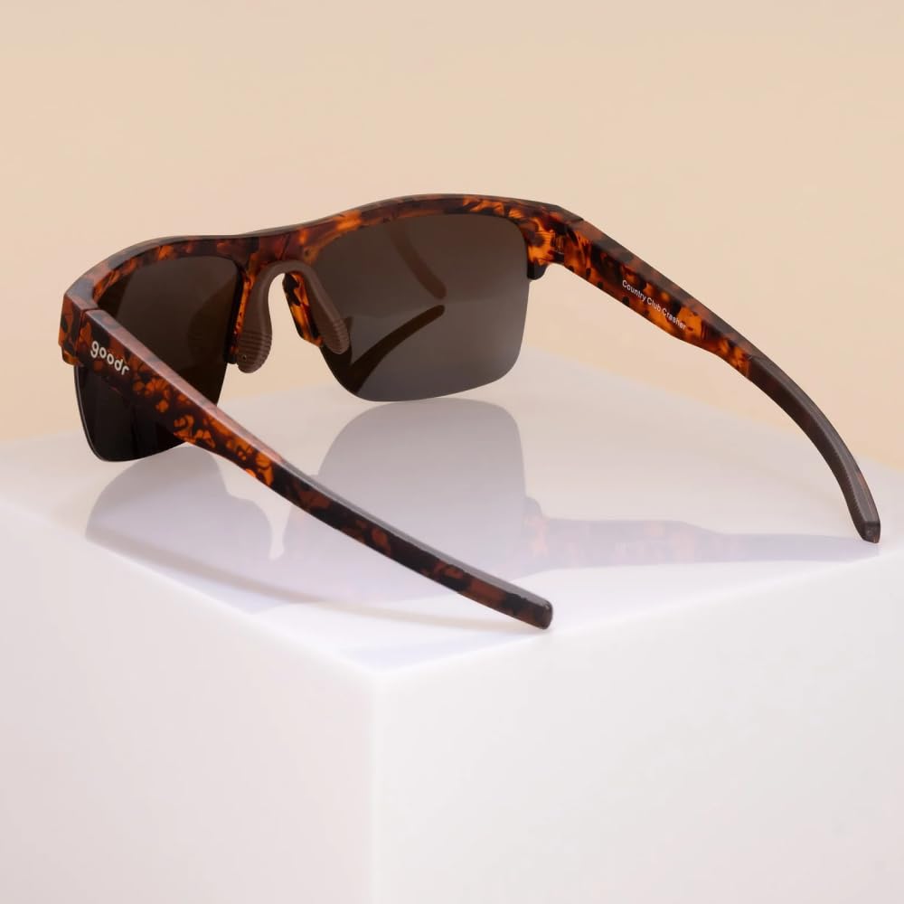 Goodr Sunglasses Series UV Stays in and Mirrored Lenses for Men and Perfect for Mountain and Outdoor Activities Club [goodr] FLEX-G Lightweight,