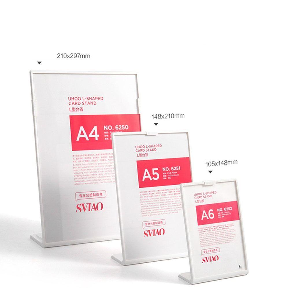 Пластиковые акриловые держатели для табличек Защита от падения Вертикальная подставка для меню, визиток, фотографий, рекламы