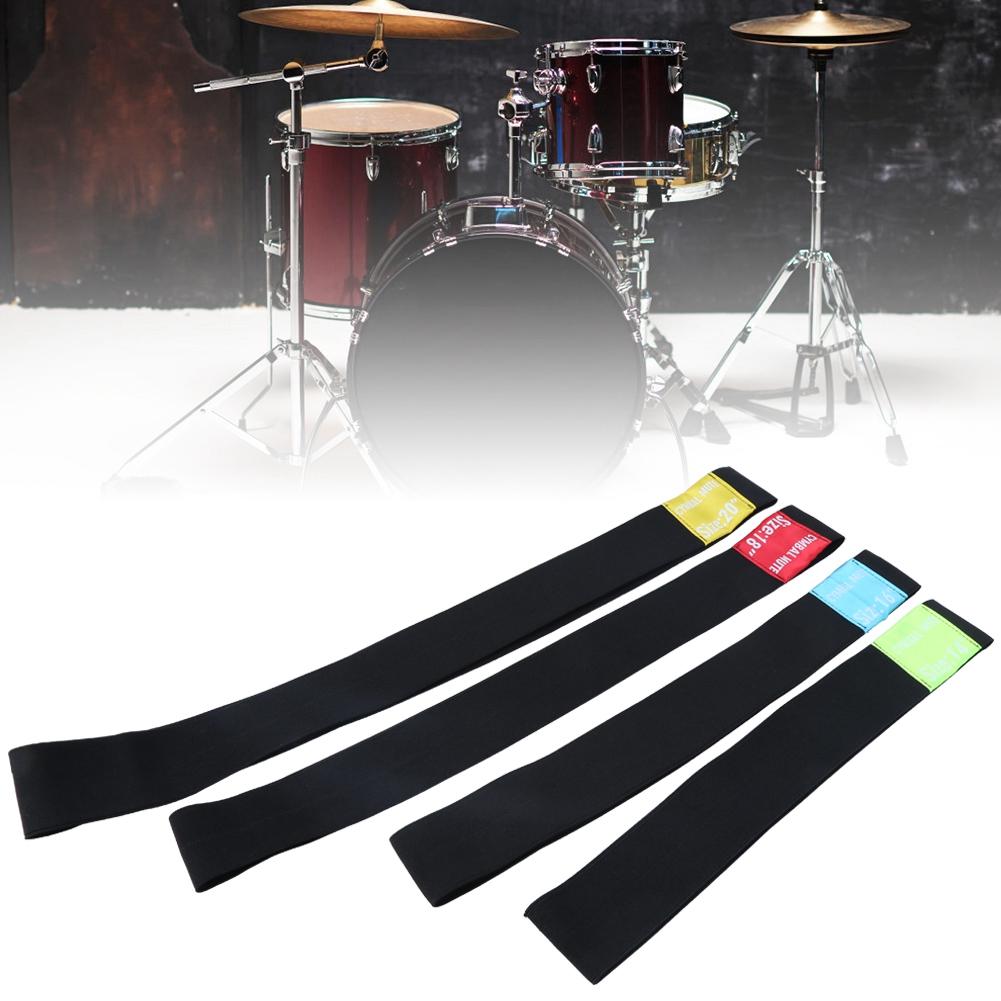 4Pcs Cymbal Silencer Hi Hat Mute Dampener Pad Percussion Instrument Accessories 14 16 18 20in