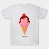 T Shirt Women Tasty Strawberry Icecream Cone Harajuku Print Kawaii Tshirt Summer Short Sleeve Female T-Shirt Top Tee
