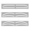 1 Set Eyebrow Stencil Sticker 3 Styles Disposable Brow Shaping Mapping Guide Card Eyebrow Airbrush Tattoo Auxiliary Template Tinting Sticker