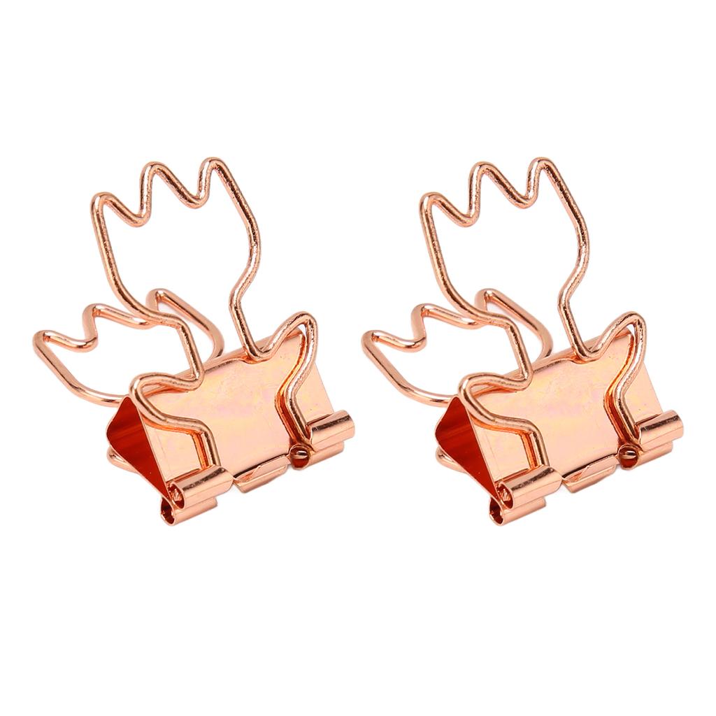 100 шт. золотые полые скрепки с длинным хвостом, красивые полые канцелярские моллюски в форме цветка