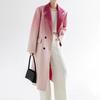 2024 Autumn/Winter Gradient All-Wool Double-Faced Cashmere Mid-Length Women's Coat